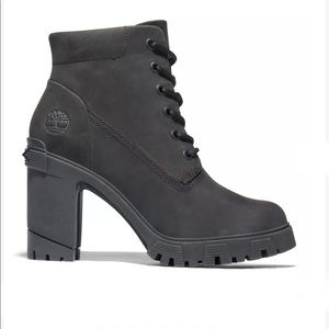 Timberland Lana Point Lace-Up Leather Lug Sole Booties